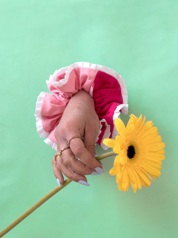 Pink Oversized Scrunchie