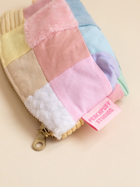 Zero Waste Pastel Patchwork Coin Purse