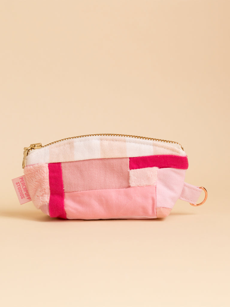 Zero Waste Pink Patchwork Coin Purse