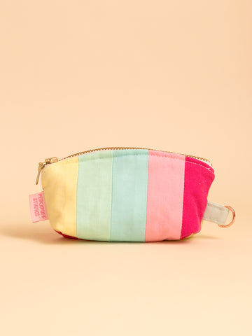 Zero Waste Striped Coin Purse