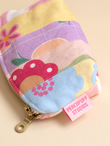 Zero Waste Striped Print Coin Purse